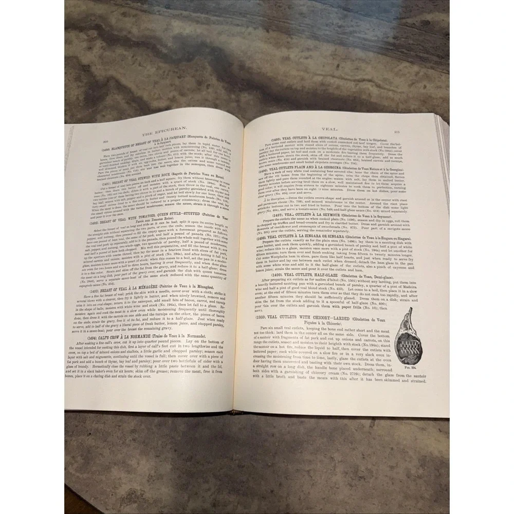 The‎ Epicurean Charles Ranhofer 1920 HB Culinary Art Encyclopedia